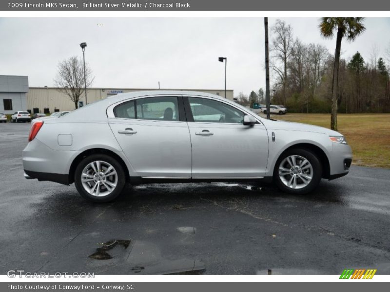 Brilliant Silver Metallic / Charcoal Black 2009 Lincoln MKS Sedan