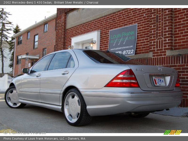 Brilliant Silver Metallic / Charcoal 2002 Mercedes-Benz S 430 Sedan