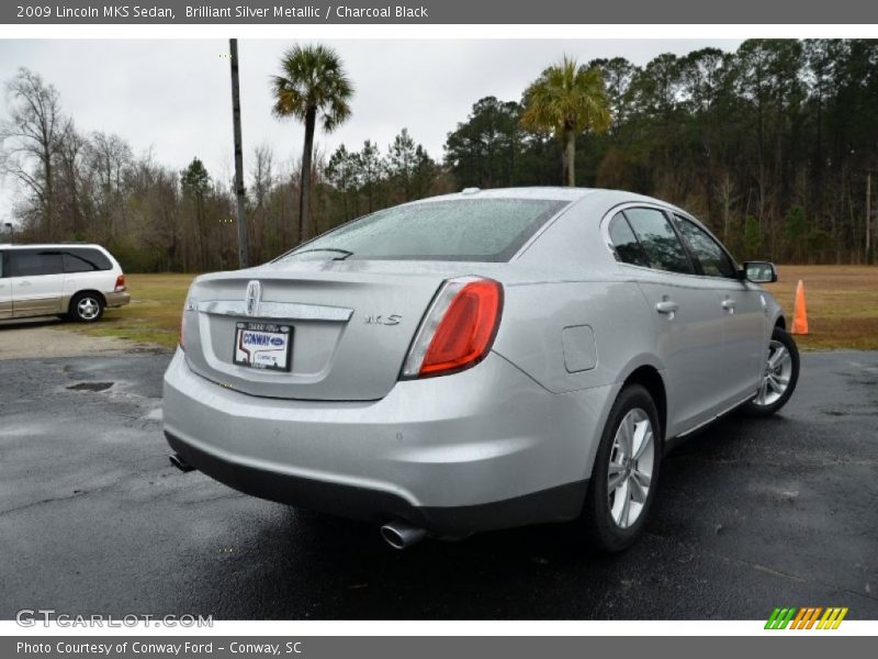 Brilliant Silver Metallic / Charcoal Black 2009 Lincoln MKS Sedan