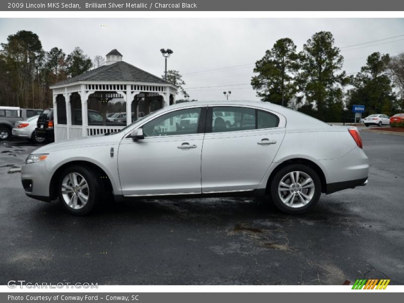 Brilliant Silver Metallic / Charcoal Black 2009 Lincoln MKS Sedan