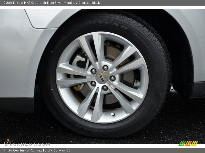 Brilliant Silver Metallic / Charcoal Black 2009 Lincoln MKS Sedan