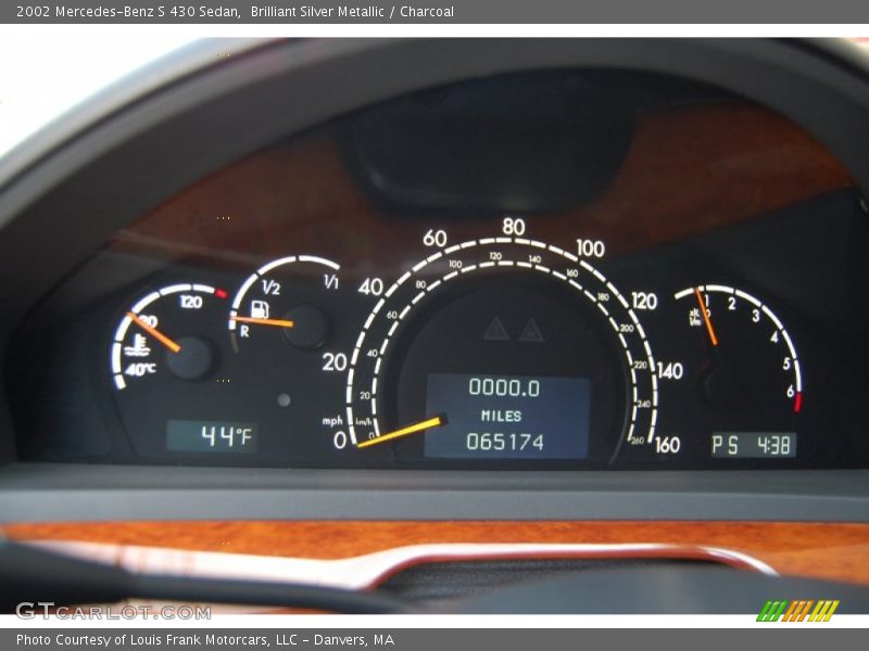 Brilliant Silver Metallic / Charcoal 2002 Mercedes-Benz S 430 Sedan