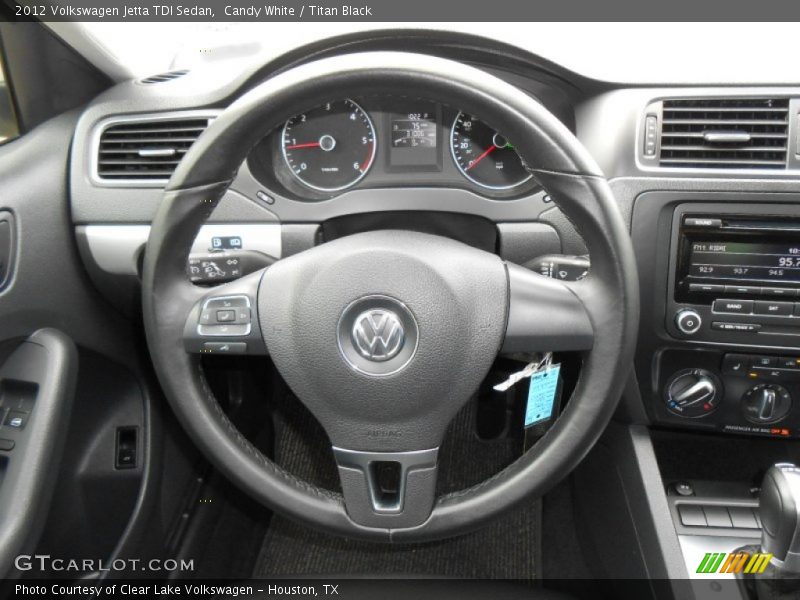 Candy White / Titan Black 2012 Volkswagen Jetta TDI Sedan