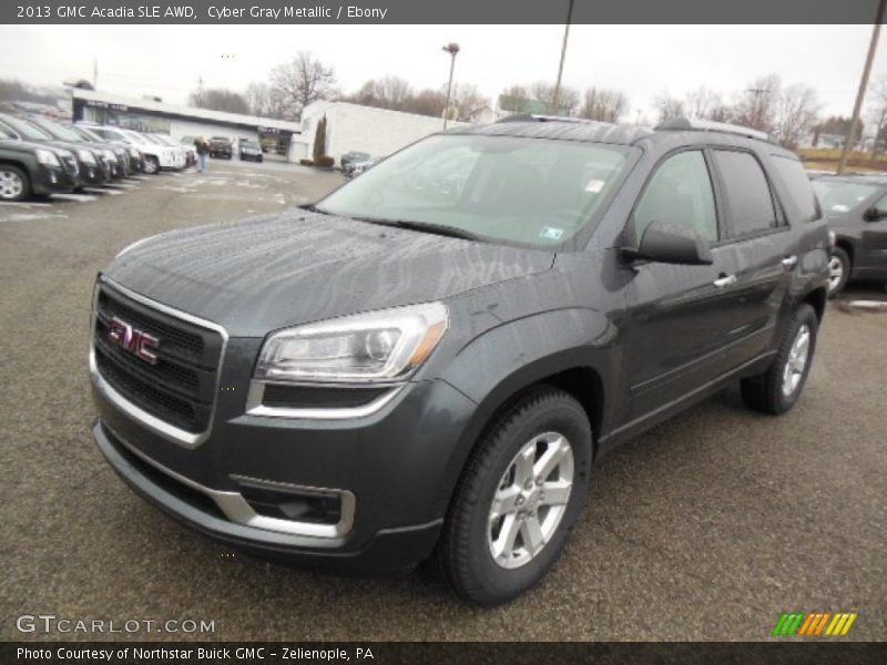 Cyber Gray Metallic / Ebony 2013 GMC Acadia SLE AWD