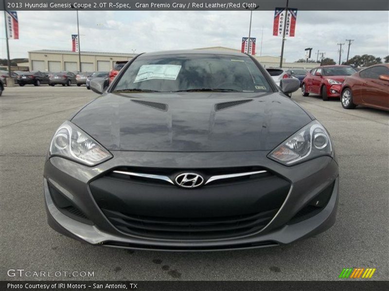 Gran Premio Gray / Red Leather/Red Cloth 2013 Hyundai Genesis Coupe 2.0T R-Spec
