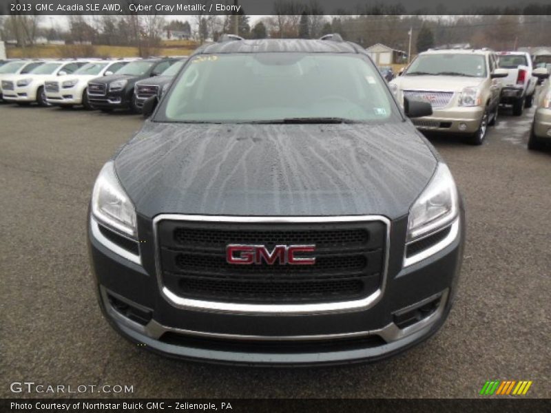 Cyber Gray Metallic / Ebony 2013 GMC Acadia SLE AWD