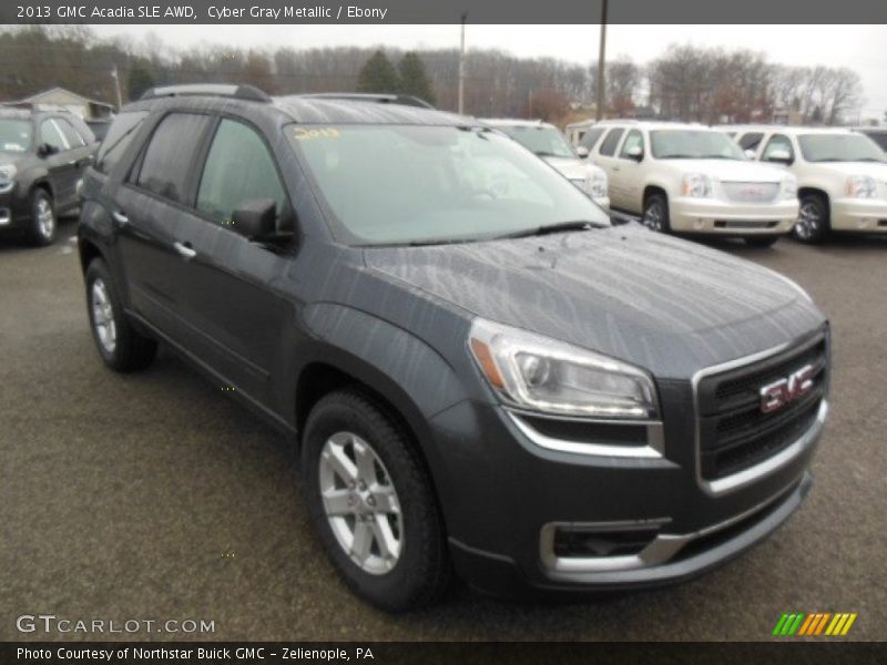 Cyber Gray Metallic / Ebony 2013 GMC Acadia SLE AWD