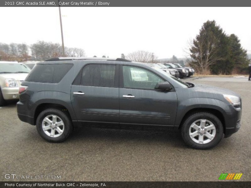 Cyber Gray Metallic / Ebony 2013 GMC Acadia SLE AWD