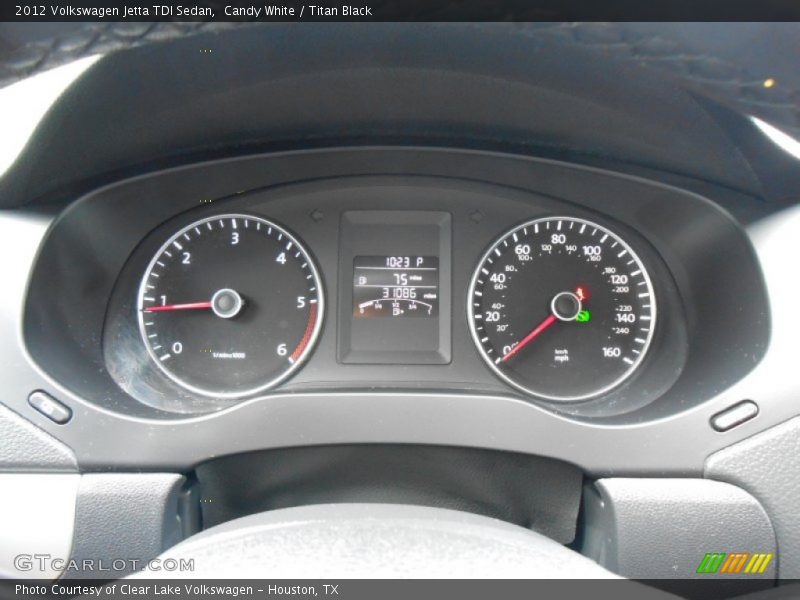 Candy White / Titan Black 2012 Volkswagen Jetta TDI Sedan
