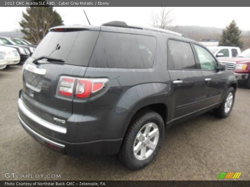 Cyber Gray Metallic / Ebony 2013 GMC Acadia SLE AWD