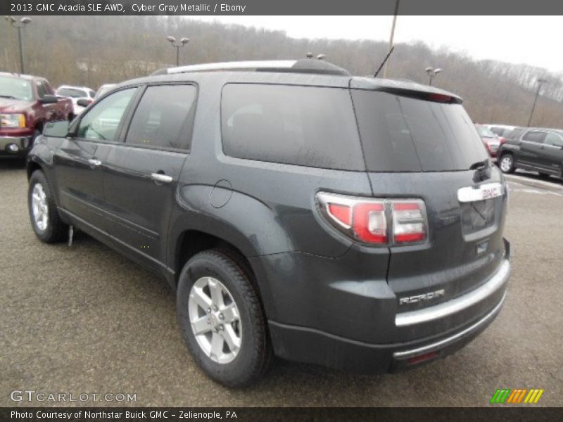 Cyber Gray Metallic / Ebony 2013 GMC Acadia SLE AWD