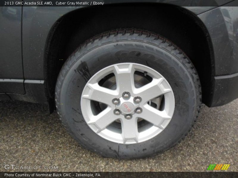 Cyber Gray Metallic / Ebony 2013 GMC Acadia SLE AWD