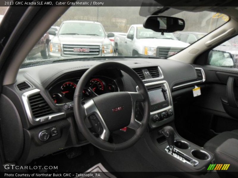 Cyber Gray Metallic / Ebony 2013 GMC Acadia SLE AWD