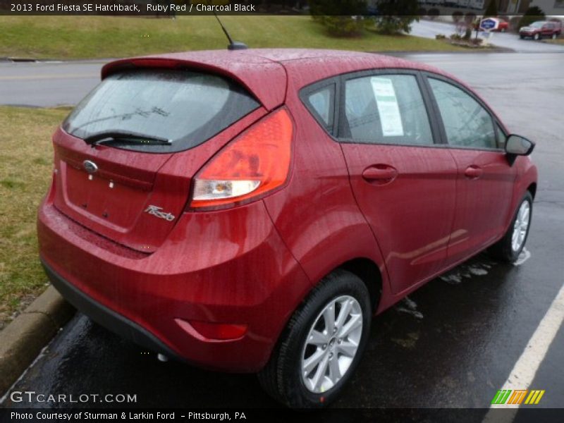 Ruby Red / Charcoal Black 2013 Ford Fiesta SE Hatchback