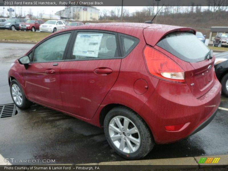 Ruby Red / Charcoal Black 2013 Ford Fiesta SE Hatchback