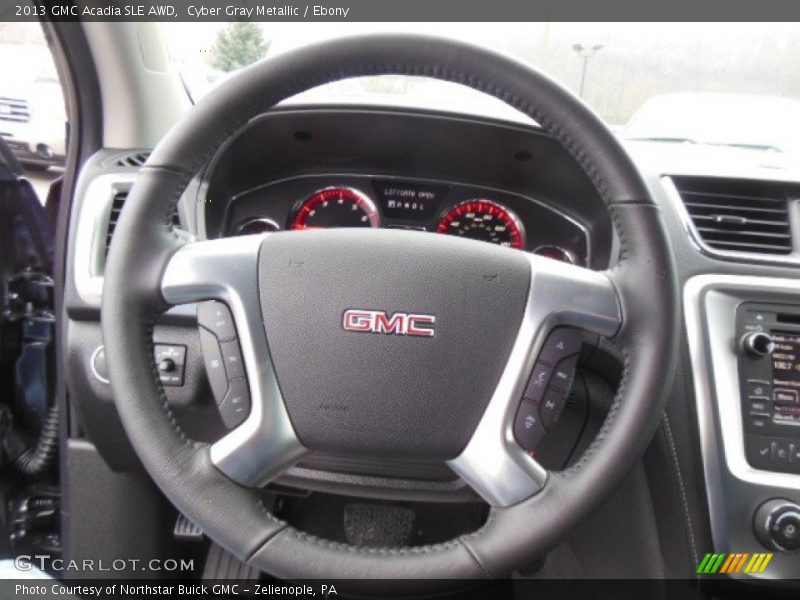 Cyber Gray Metallic / Ebony 2013 GMC Acadia SLE AWD
