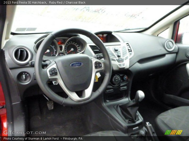 Ruby Red / Charcoal Black 2013 Ford Fiesta SE Hatchback