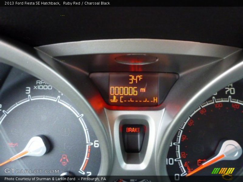 Ruby Red / Charcoal Black 2013 Ford Fiesta SE Hatchback