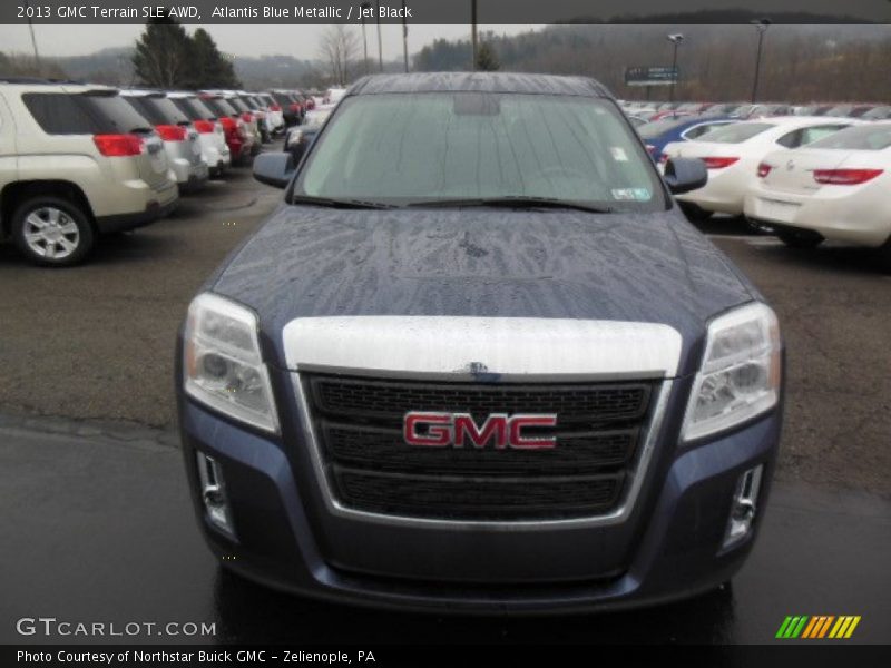 Atlantis Blue Metallic / Jet Black 2013 GMC Terrain SLE AWD