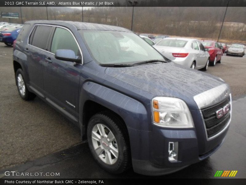 Atlantis Blue Metallic / Jet Black 2013 GMC Terrain SLE AWD