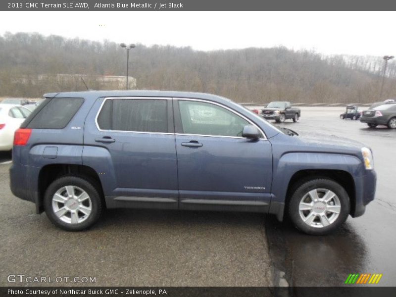 Atlantis Blue Metallic / Jet Black 2013 GMC Terrain SLE AWD