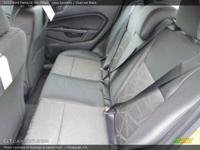 Lime Squeeze / Charcoal Black 2013 Ford Fiesta SE Hatchback
