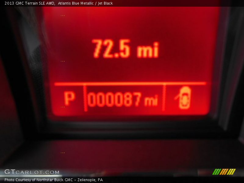 Atlantis Blue Metallic / Jet Black 2013 GMC Terrain SLE AWD