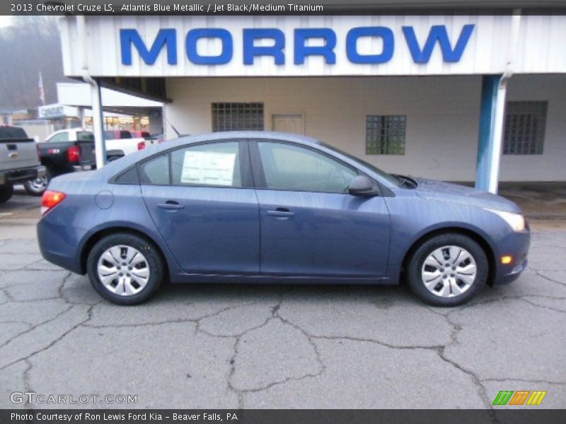 Atlantis Blue Metallic / Jet Black/Medium Titanium 2013 Chevrolet Cruze LS