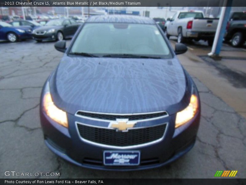 Atlantis Blue Metallic / Jet Black/Medium Titanium 2013 Chevrolet Cruze LS