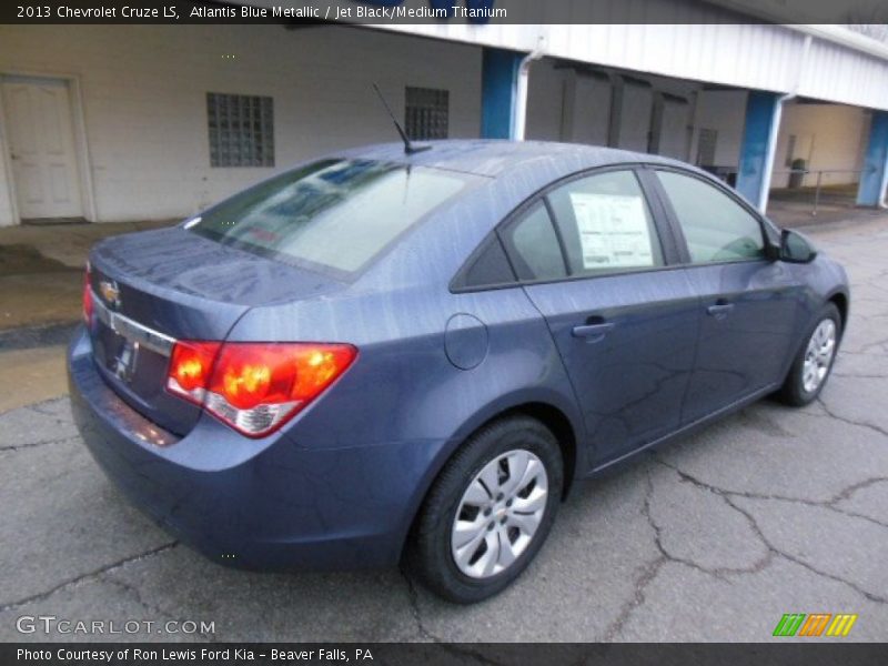 Atlantis Blue Metallic / Jet Black/Medium Titanium 2013 Chevrolet Cruze LS