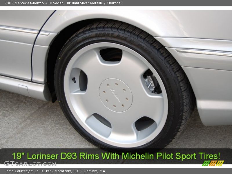 Brilliant Silver Metallic / Charcoal 2002 Mercedes-Benz S 430 Sedan