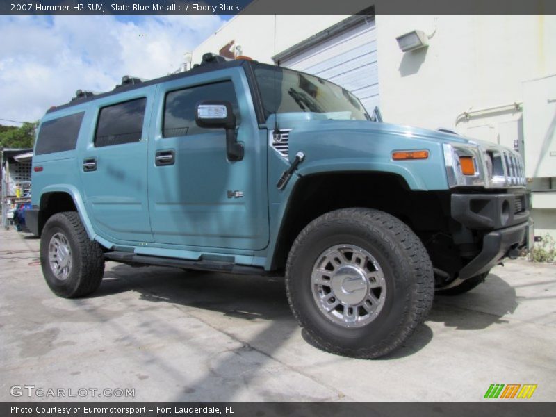 Slate Blue Metallic / Ebony Black 2007 Hummer H2 SUV