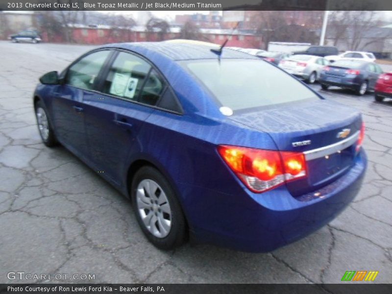 Blue Topaz Metallic / Jet Black/Medium Titanium 2013 Chevrolet Cruze LS