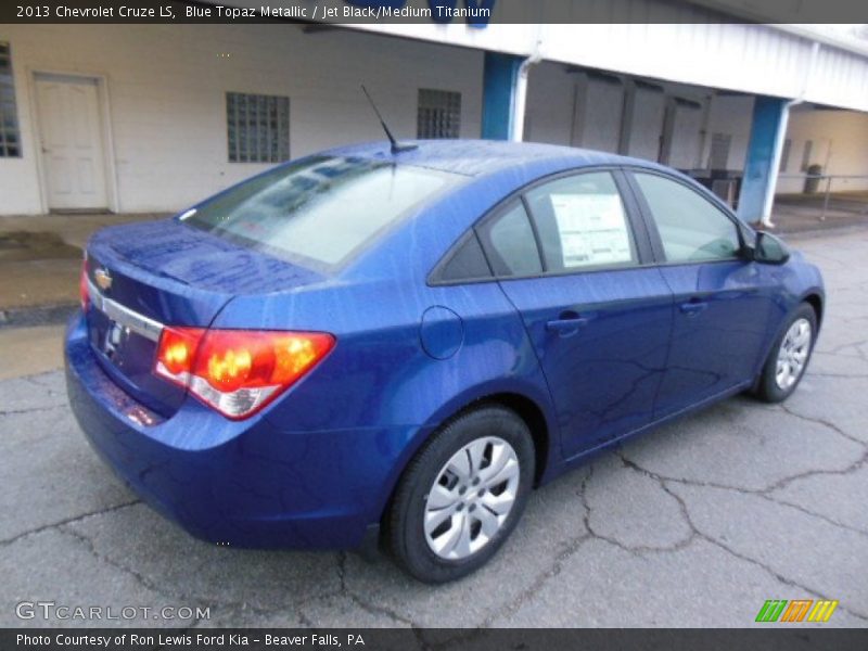 Blue Topaz Metallic / Jet Black/Medium Titanium 2013 Chevrolet Cruze LS