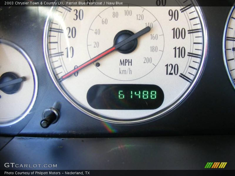 Patriot Blue Pearlcoat / Navy Blue 2003 Chrysler Town & Country LXi