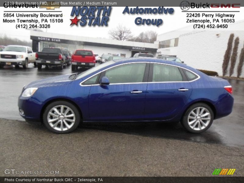 Luxo Blue Metallic / Medium Titanium 2013 Buick Verano FWD