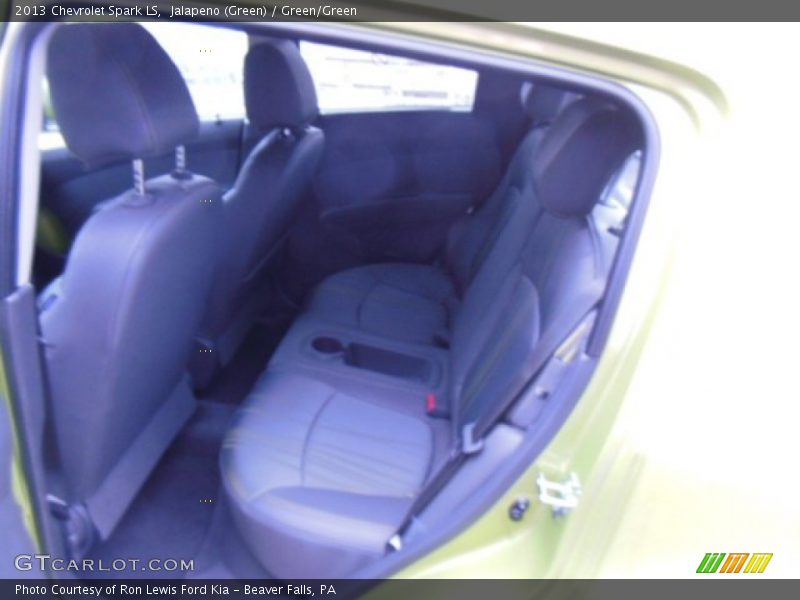 Jalapeno (Green) / Green/Green 2013 Chevrolet Spark LS