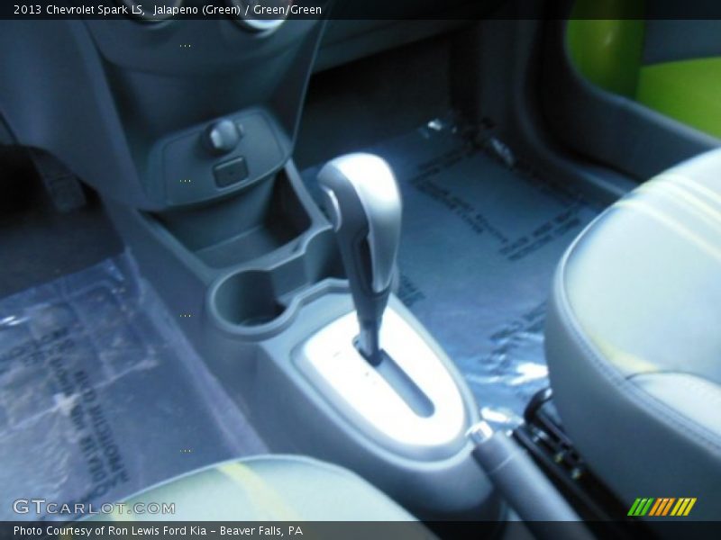 Jalapeno (Green) / Green/Green 2013 Chevrolet Spark LS