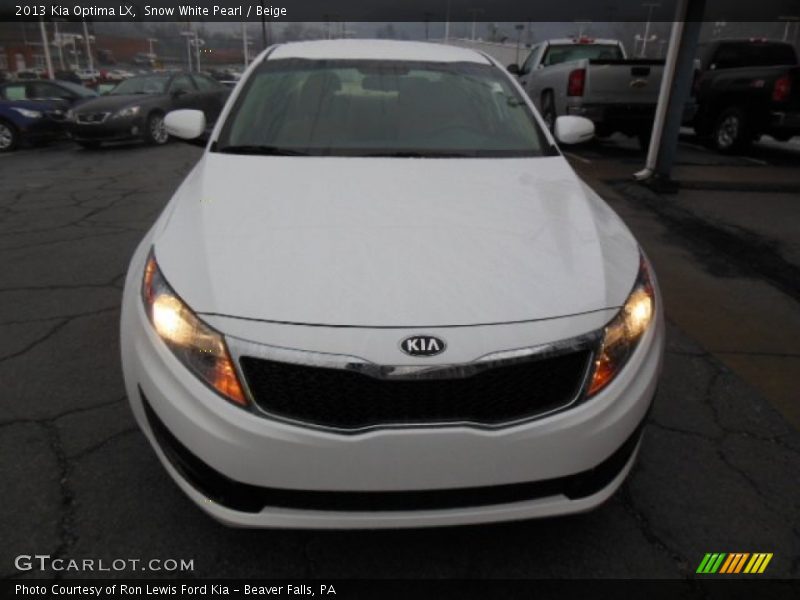 Snow White Pearl / Beige 2013 Kia Optima LX
