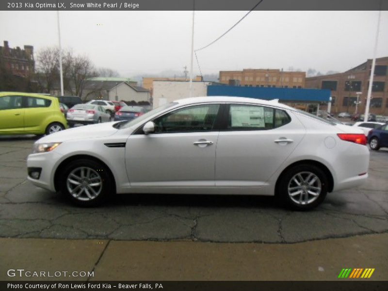 Snow White Pearl / Beige 2013 Kia Optima LX
