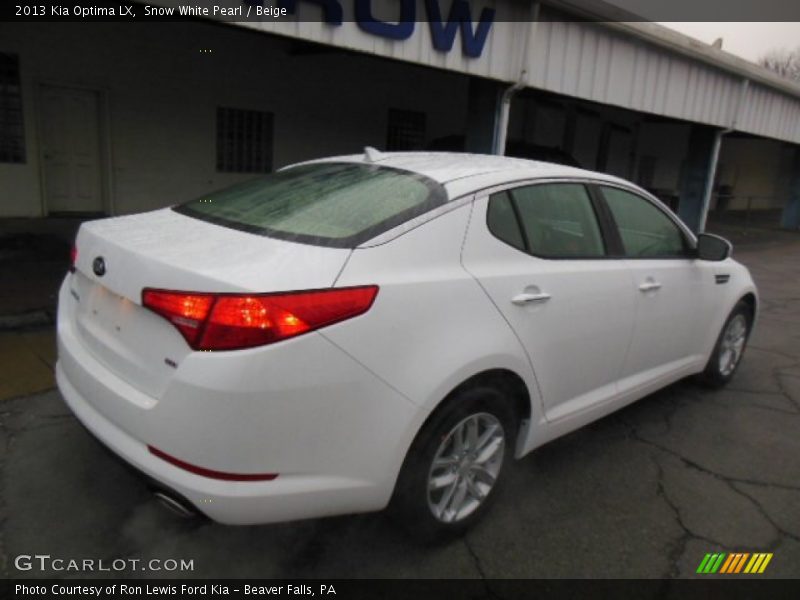 Snow White Pearl / Beige 2013 Kia Optima LX