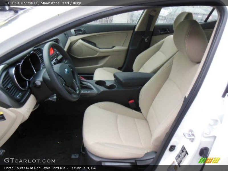 Snow White Pearl / Beige 2013 Kia Optima LX
