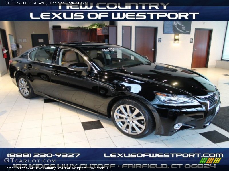Obsidian Black / Flaxen 2013 Lexus GS 350 AWD