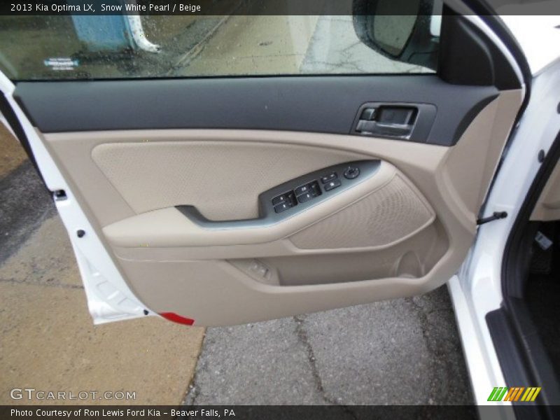 Snow White Pearl / Beige 2013 Kia Optima LX