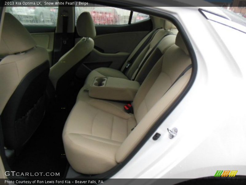 Snow White Pearl / Beige 2013 Kia Optima LX