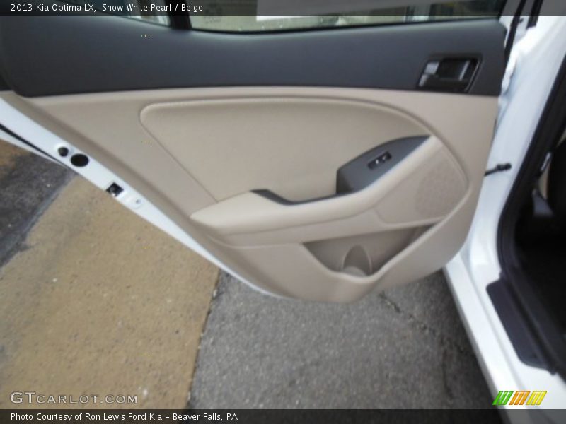 Snow White Pearl / Beige 2013 Kia Optima LX
