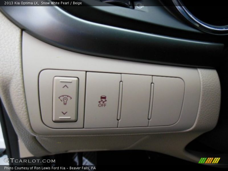Snow White Pearl / Beige 2013 Kia Optima LX