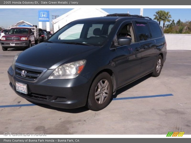 Slate Green Metallic / Ivory 2005 Honda Odyssey EX