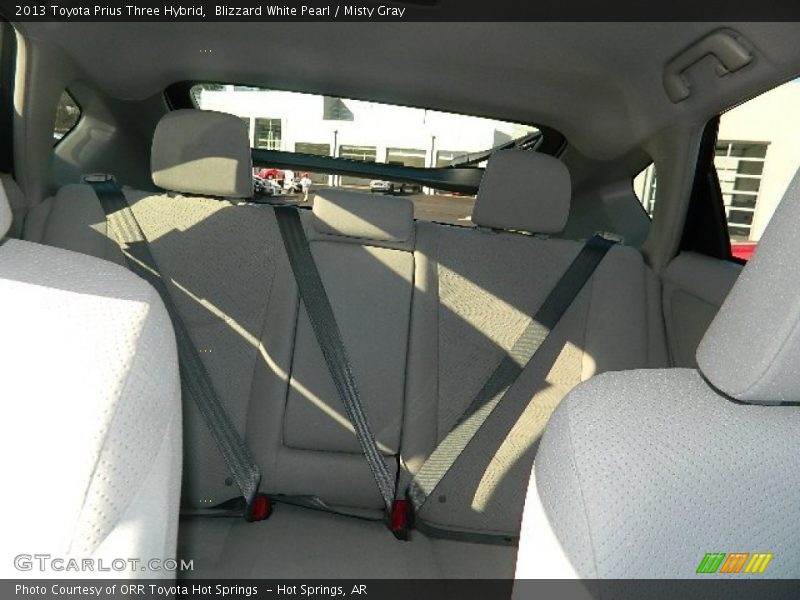 Blizzard White Pearl / Misty Gray 2013 Toyota Prius Three Hybrid