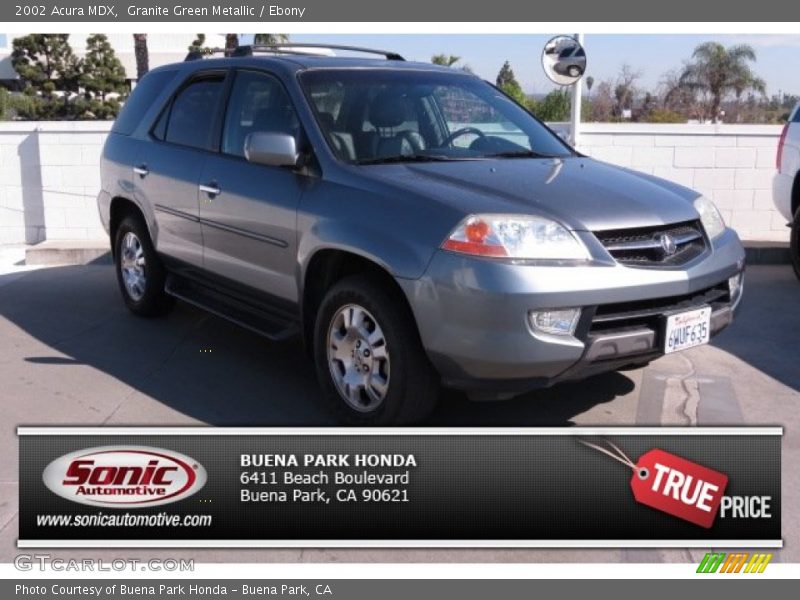 Granite Green Metallic / Ebony 2002 Acura MDX